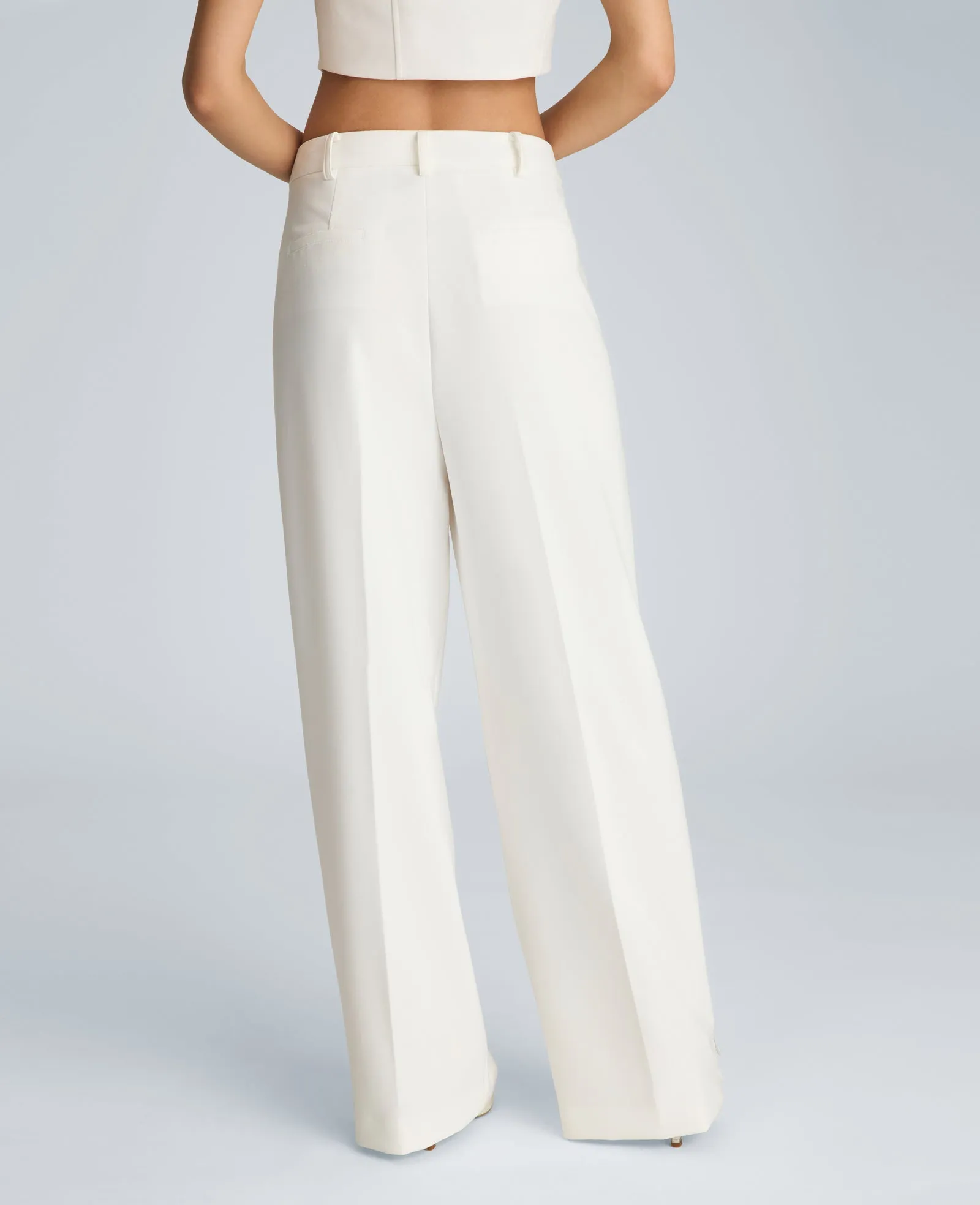 Fly Front Wide Leg Zipper Pintuck Pant sold by Kenneth Cole product image thumbnail 2