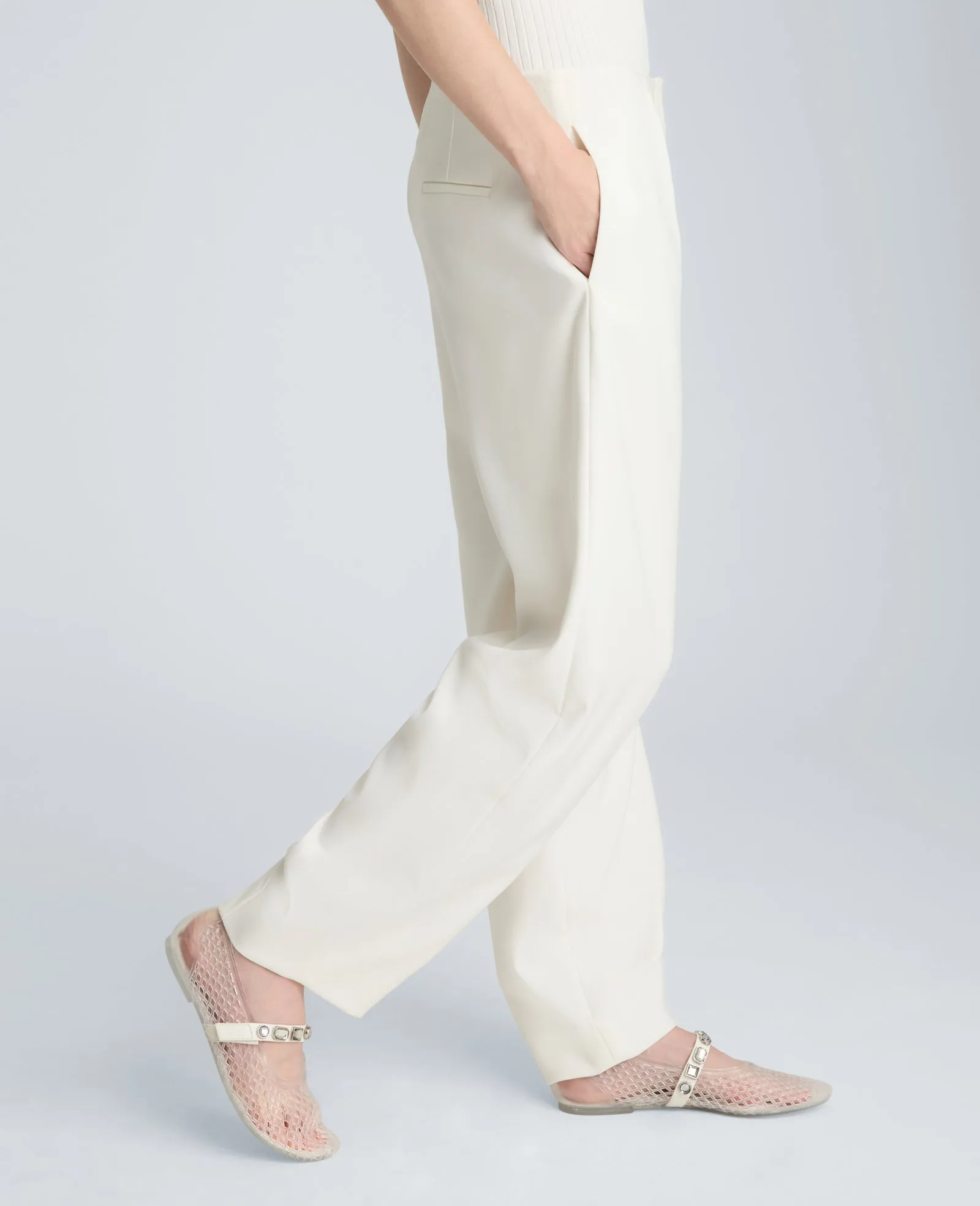 High Rise Fly Front Tapered Leg Pant sold by Kenneth Cole product image thumbnail 4