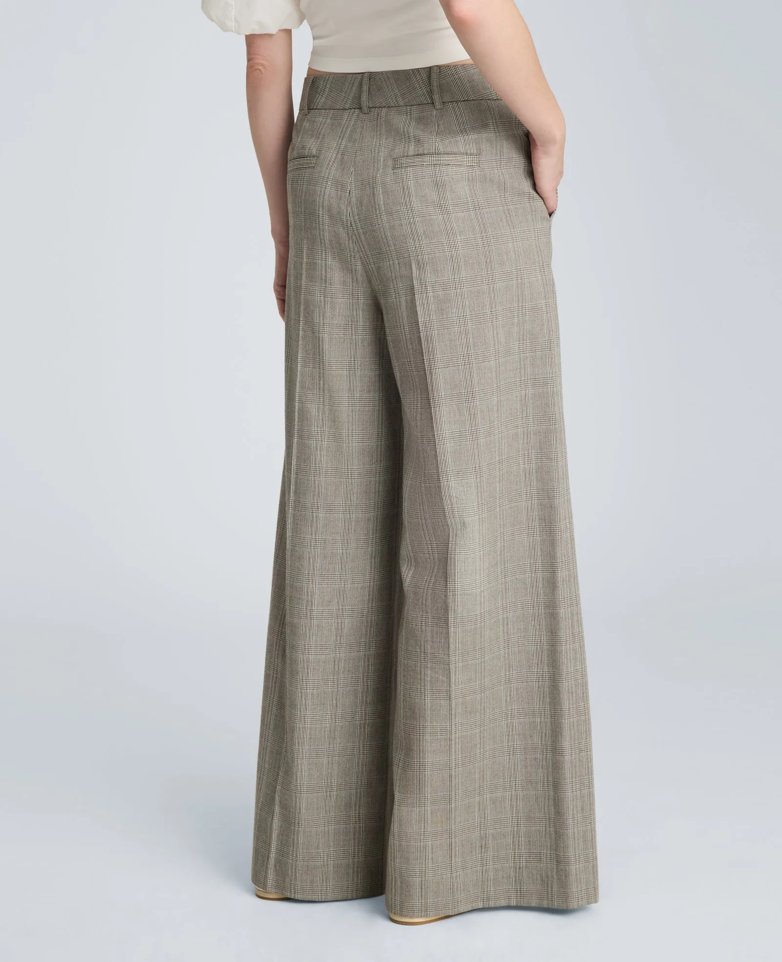 High Rise Fly Front Single Pleat Wide Leg Pant sold by Kenneth Cole product image thumbnail 2
