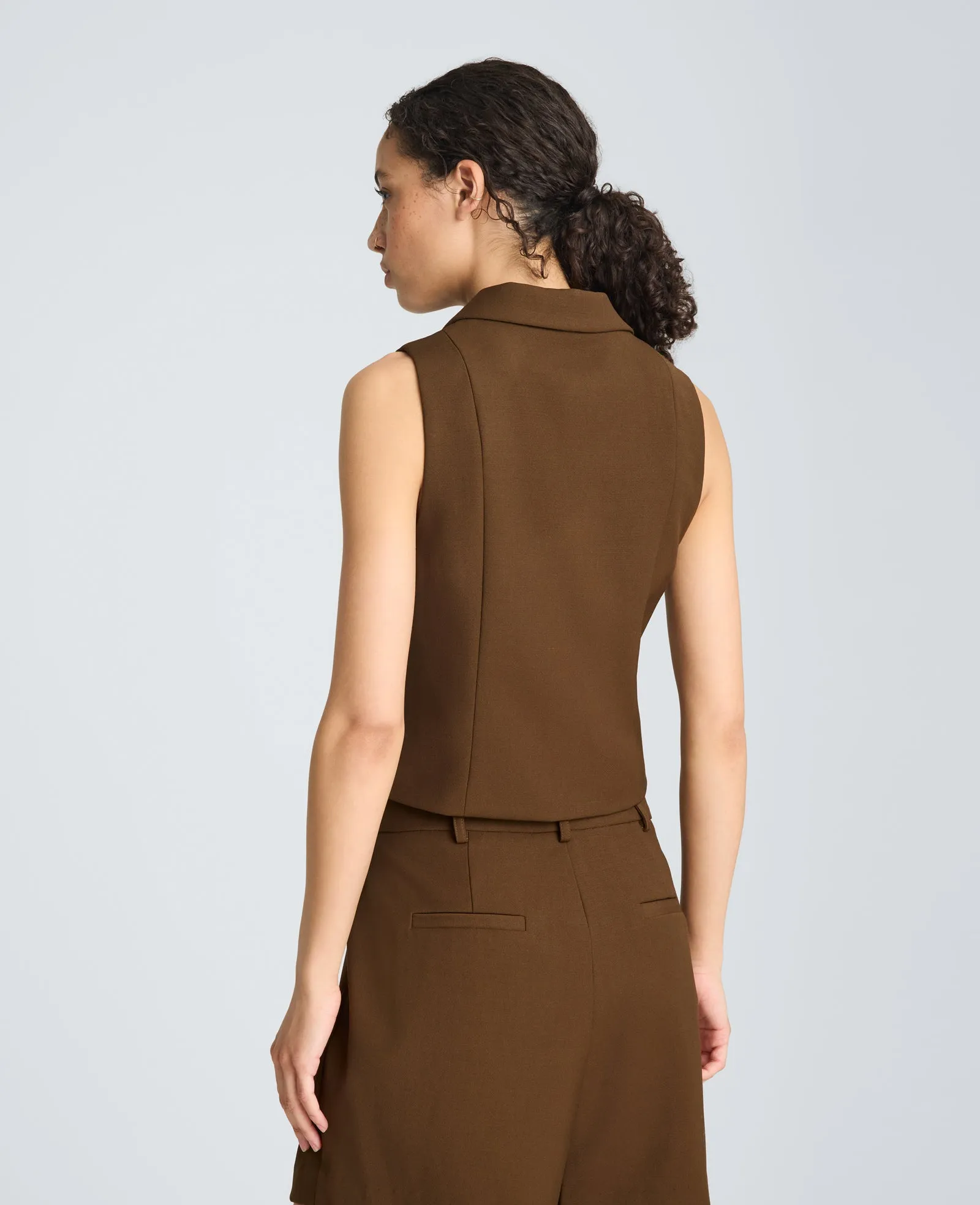 Fitted One Button Notch Collar Vest sold by Kenneth Cole product image thumbnail 2