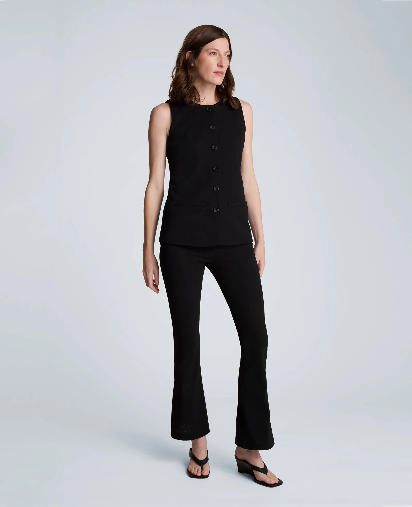 Textured Knit Pull On Flare Pant with Inner Short sold by Kenneth Cole product image thumbnail 5