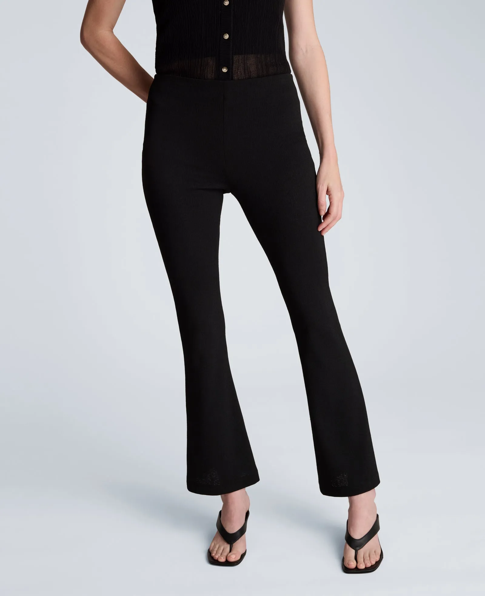 Textured Knit Pull On Flare Pant with Inner Short sold by Kenneth Cole product image thumbnail 4