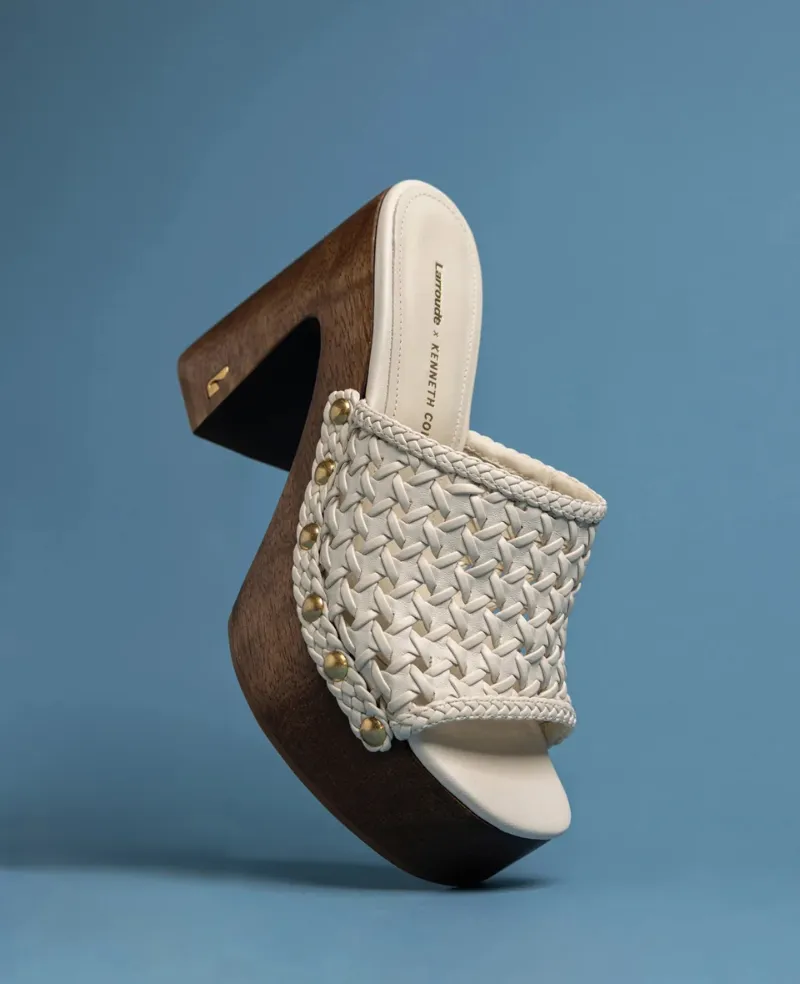 Larroudé x Kenneth Cole: Macrame Mule Ivory Leather sold by Kenneth Cole product image thumbnail 2