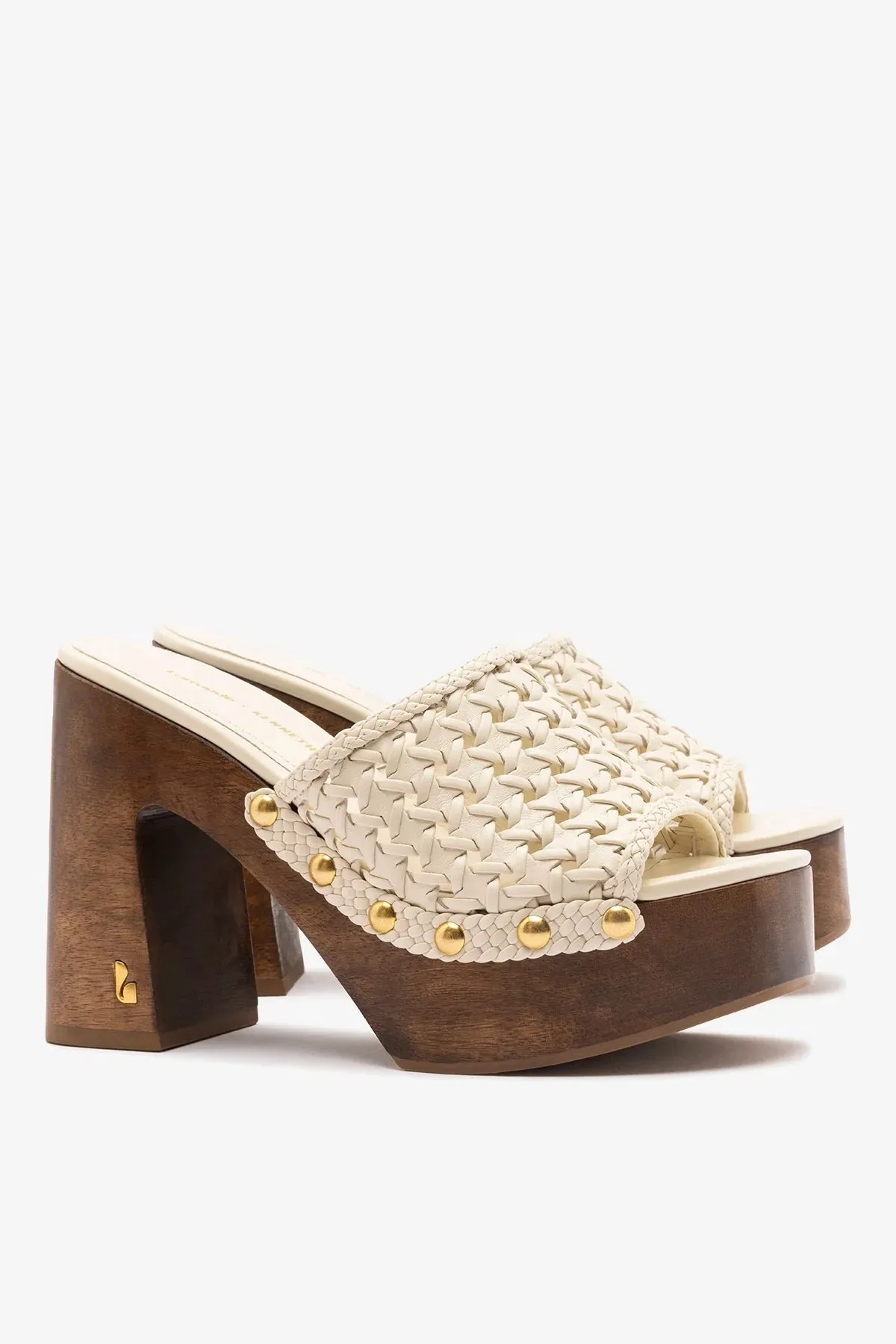 Larroudé x Kenneth Cole: Macrame Mule Ivory Leather sold by Kenneth Cole product image thumbnail 3