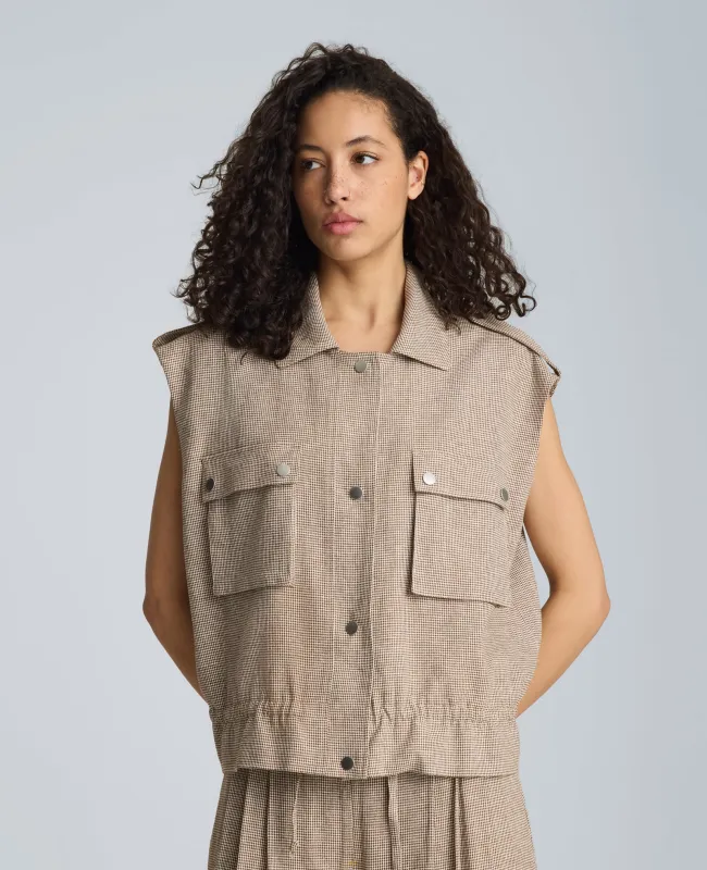 Snap Front Jacket with Drawcord Waist made by Kenneth Cole