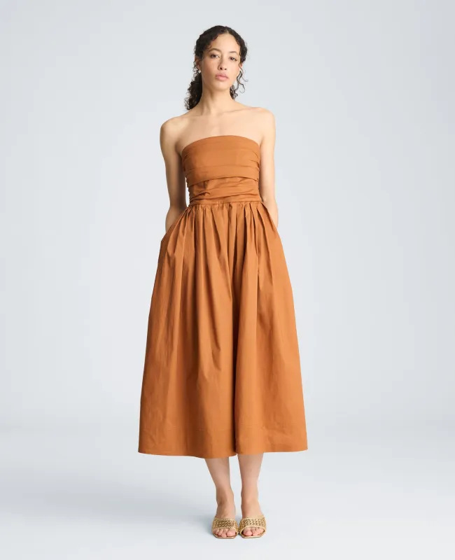 Ruched Strapless Midi Dress made by Kenneth Cole