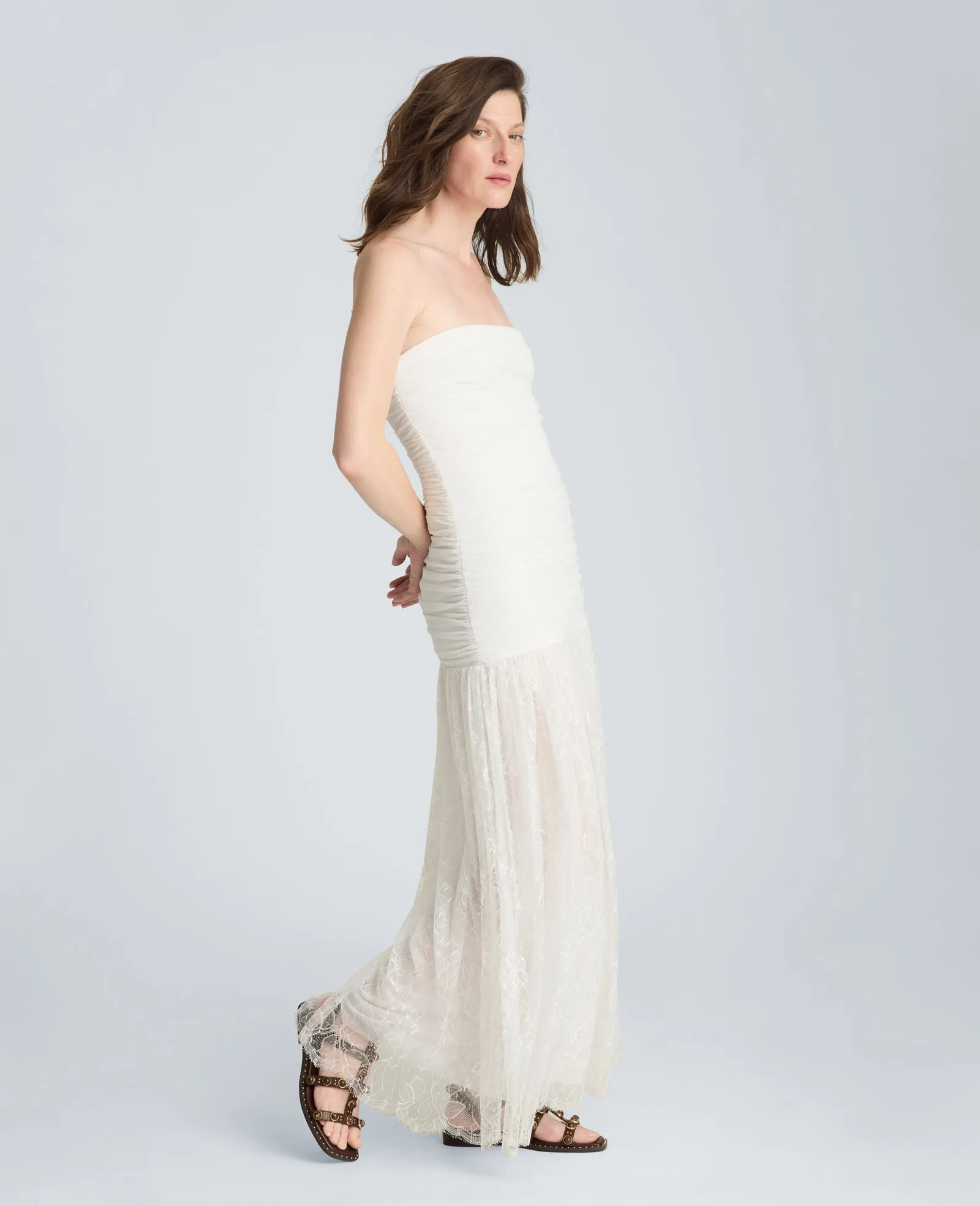Strapless Mesh Maxi Dress sold by Kenneth Cole product image thumbnail 3
