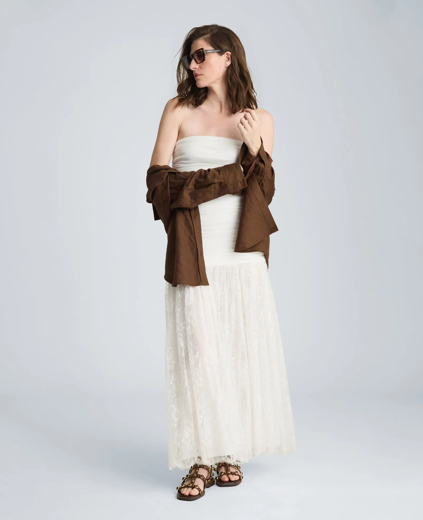 Strapless Mesh Maxi Dress sold by Kenneth Cole product image thumbnail 4