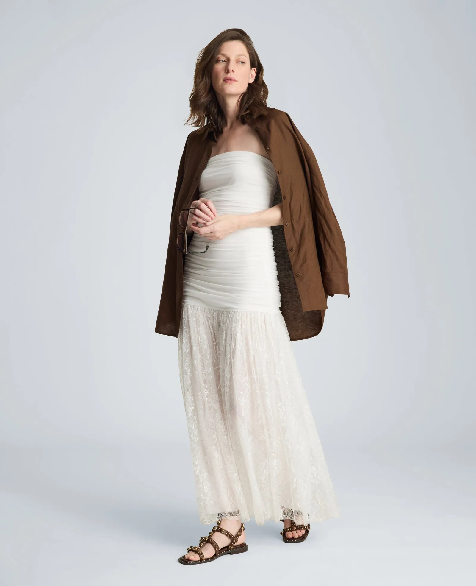 Strapless Mesh Maxi Dress sold by Kenneth Cole product image thumbnail 5