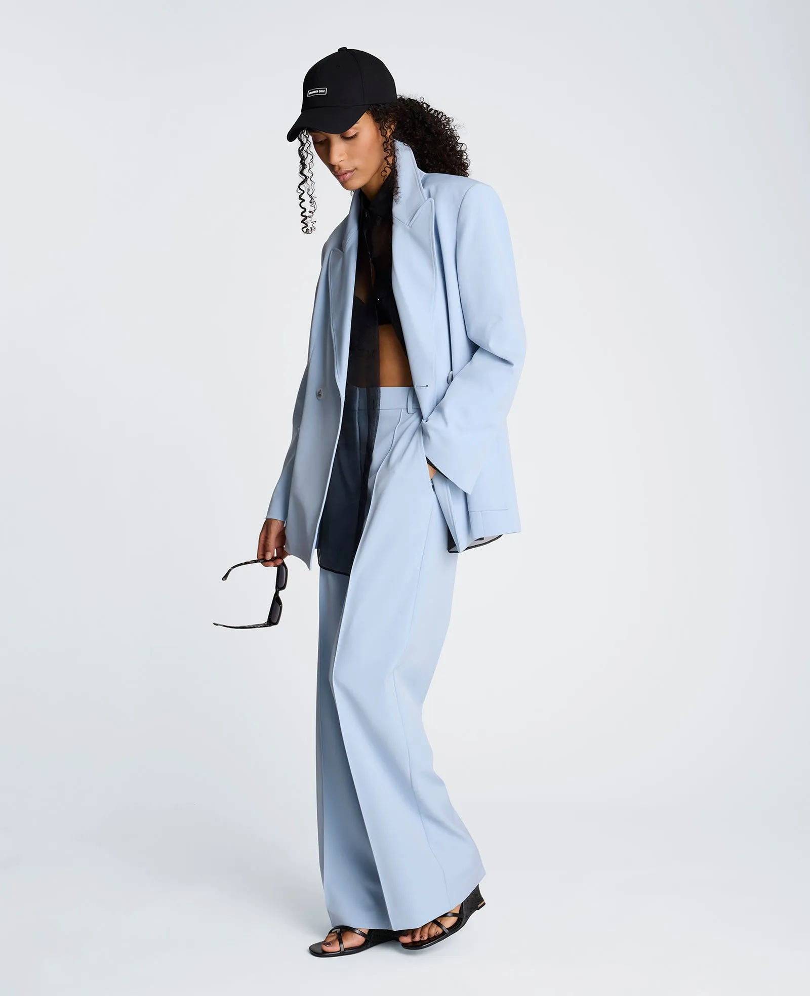 Fly Front High Rise Wide Leg Pintuck Pant sold by Kenneth Cole product image thumbnail 5