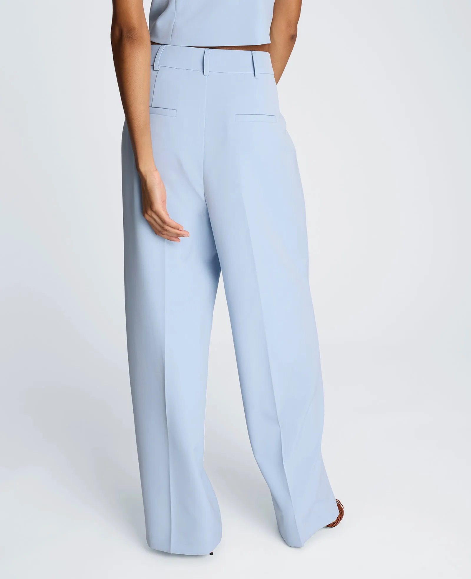 Fly Front High Rise Wide Leg Pintuck Pant sold by Kenneth Cole product image thumbnail 3