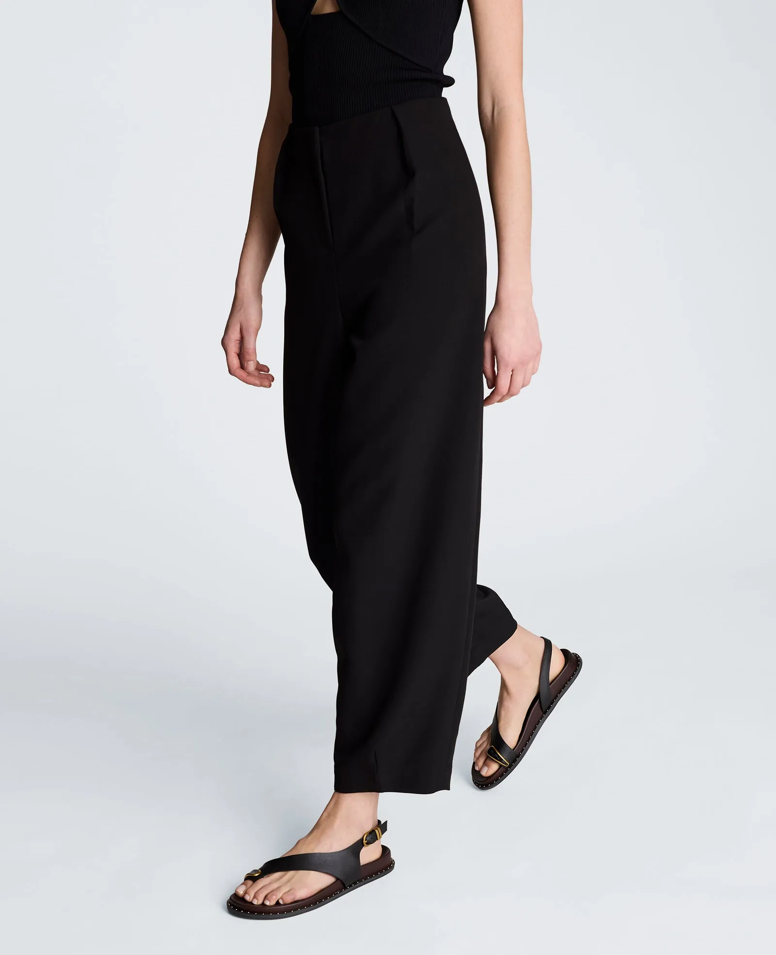 Fly Front Tapered Leg High Waisted Pleated Pant sold by Kenneth Cole product image thumbnail 4