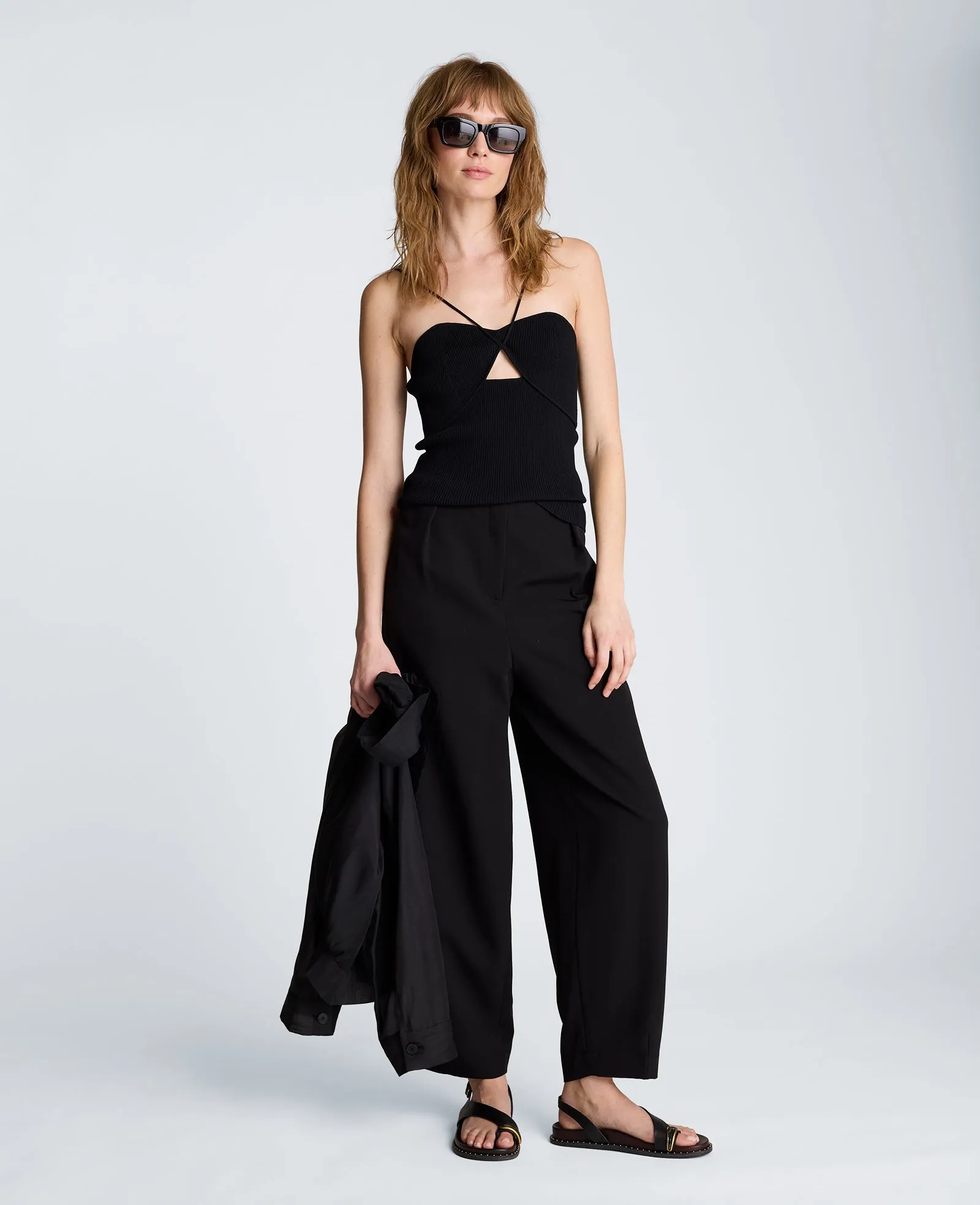 Fly Front Tapered Leg High Waisted Pleated Pant sold by Kenneth Cole product image thumbnail 3