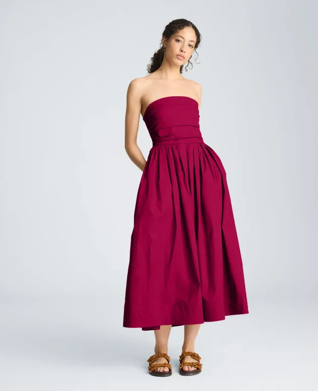 Ruched Strapless Midi Dress made by Kenneth Cole