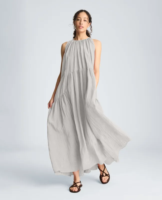 Gathered Halter Neck Maxi Dress made by Kenneth Cole
