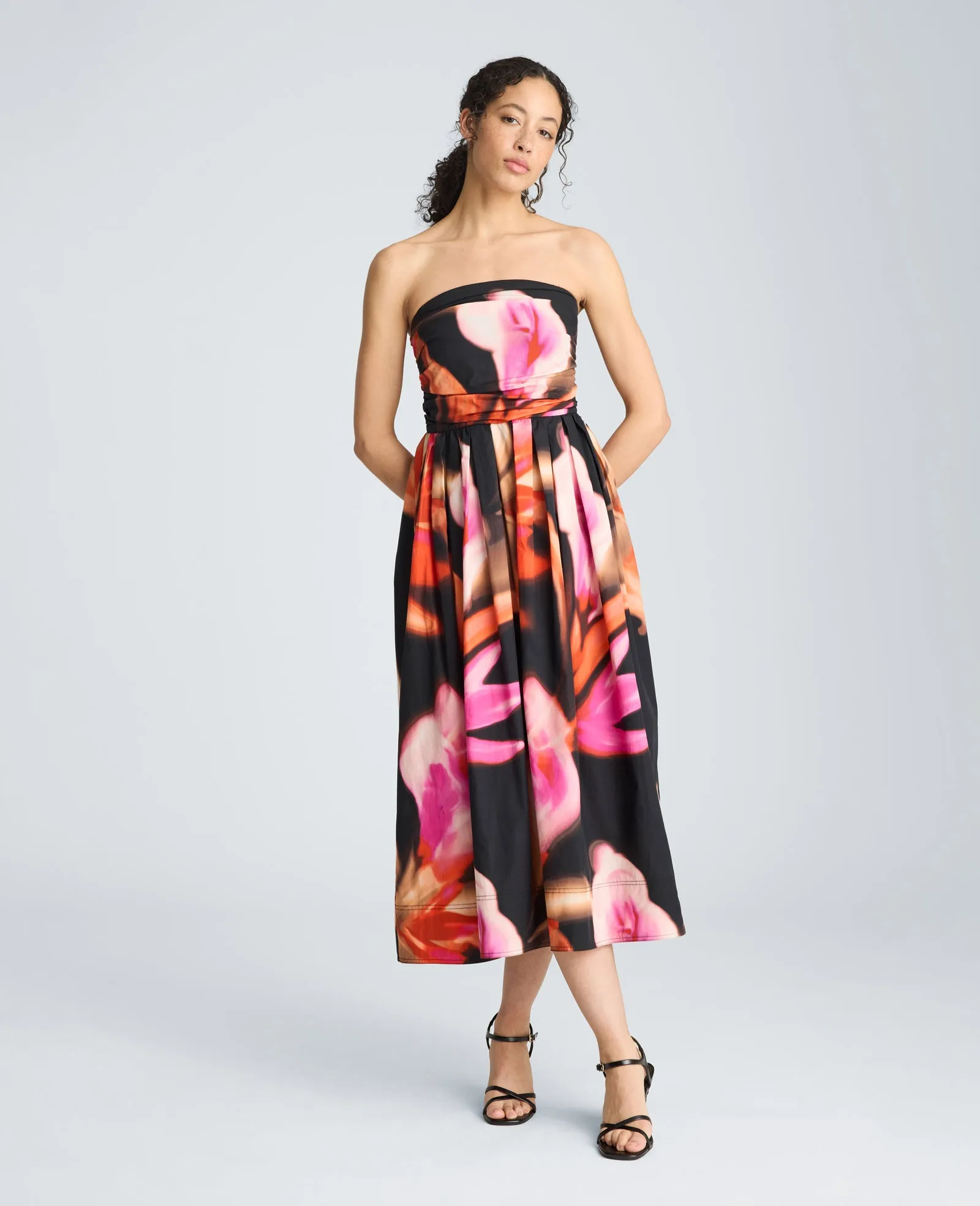 Ruched Strapless Midi Dress sold by Kenneth Cole product image thumbnail 3