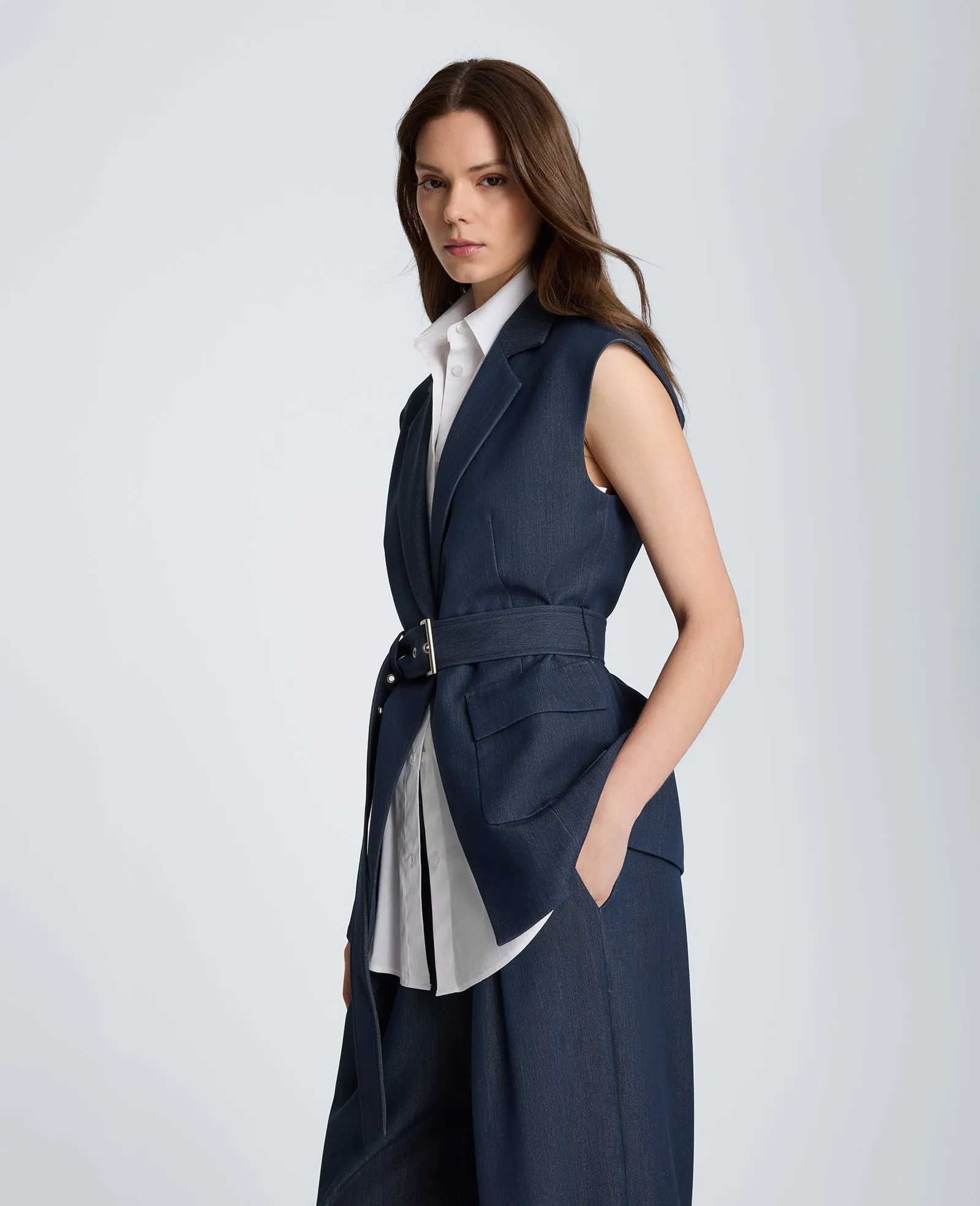 Belted Vest with Removeable Shirt sold by Kenneth Cole product image thumbnail 3