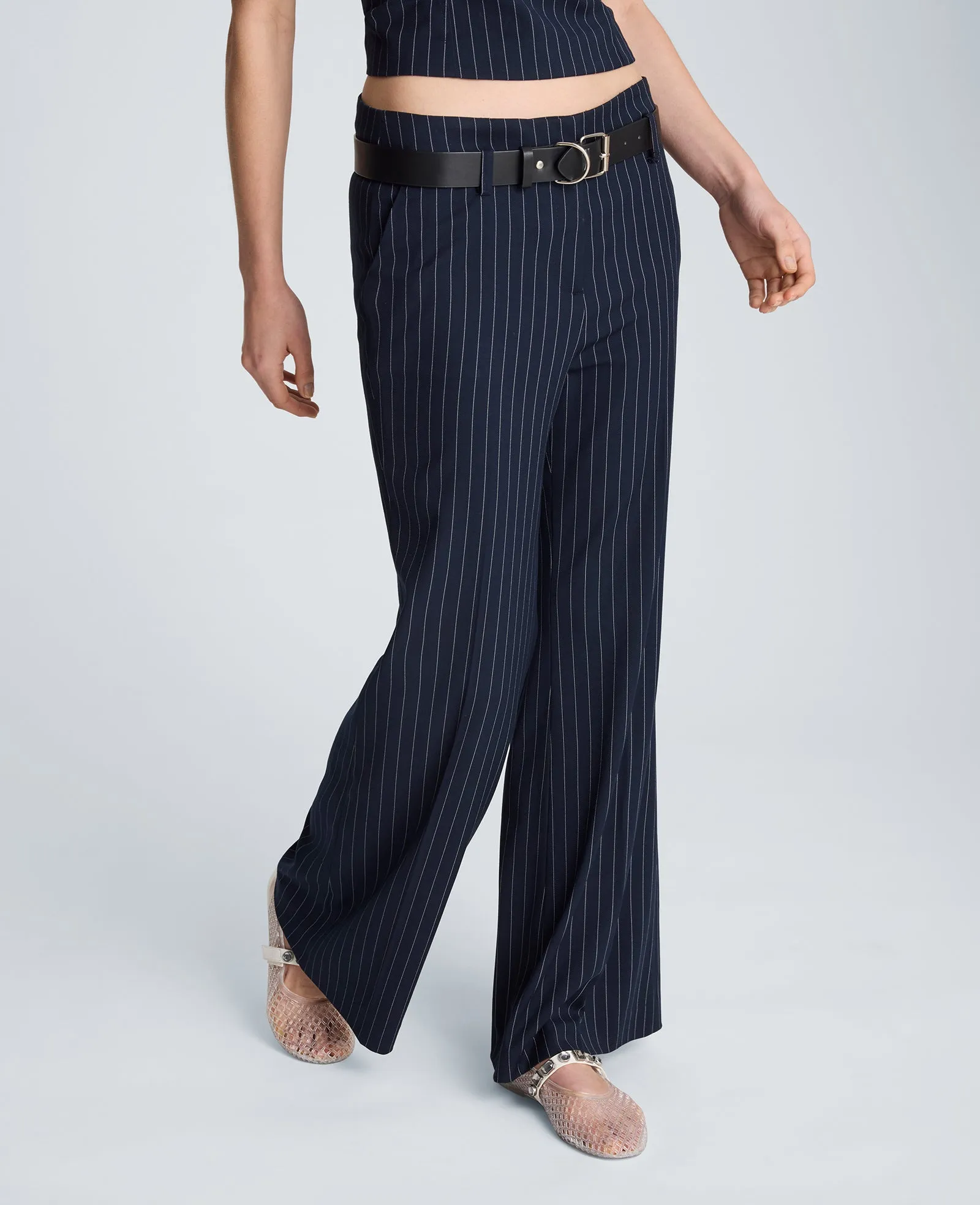 Fly Front Flare Belted Pant sold by Kenneth Cole product image thumbnail 3