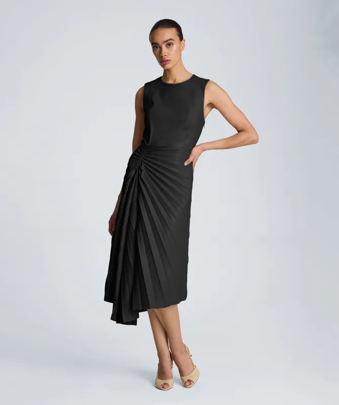 Sunburst Pleat Midi Dress made by Kenneth Cole