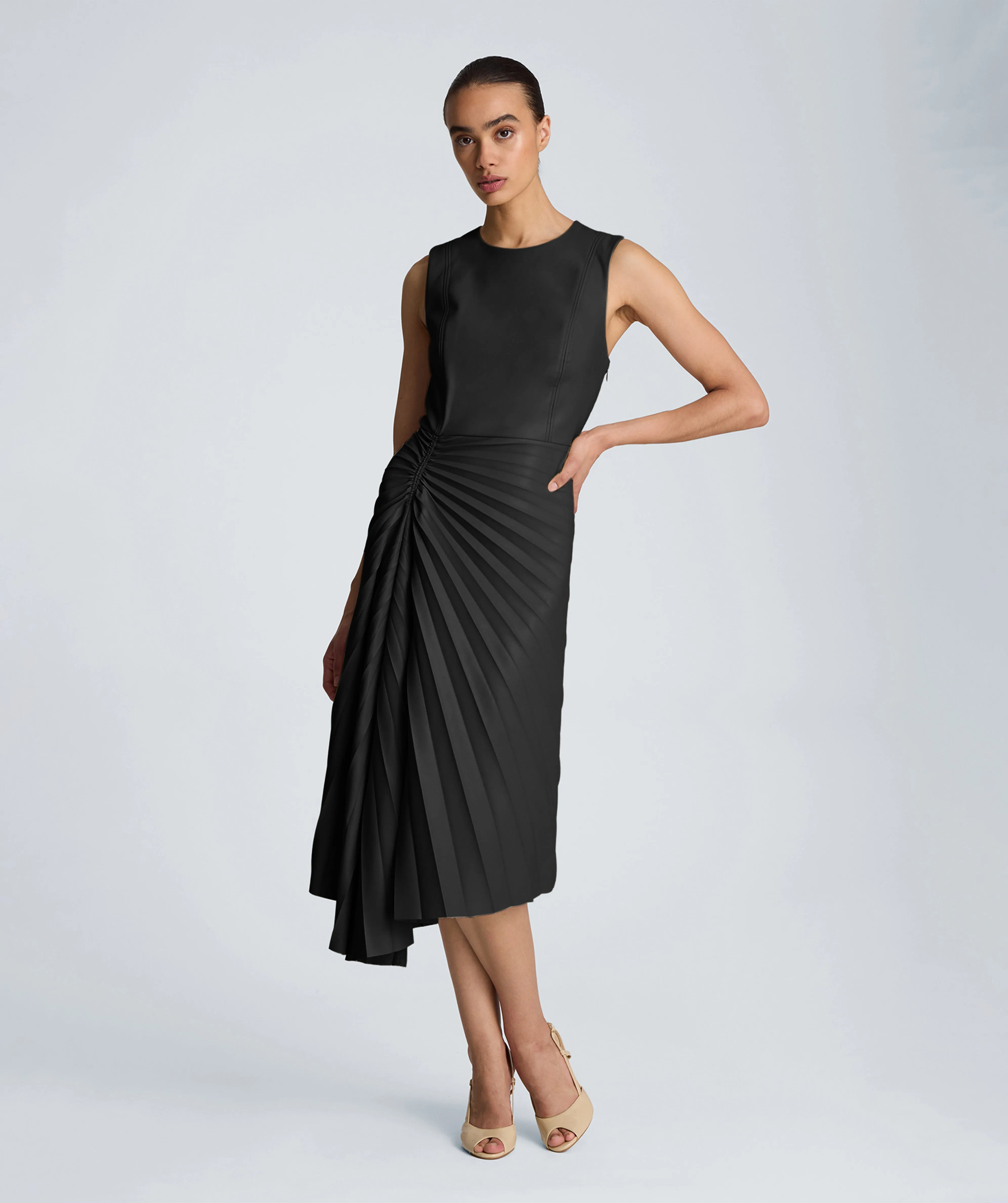 Sunburst Pleat Midi Dress sold by Kenneth Cole