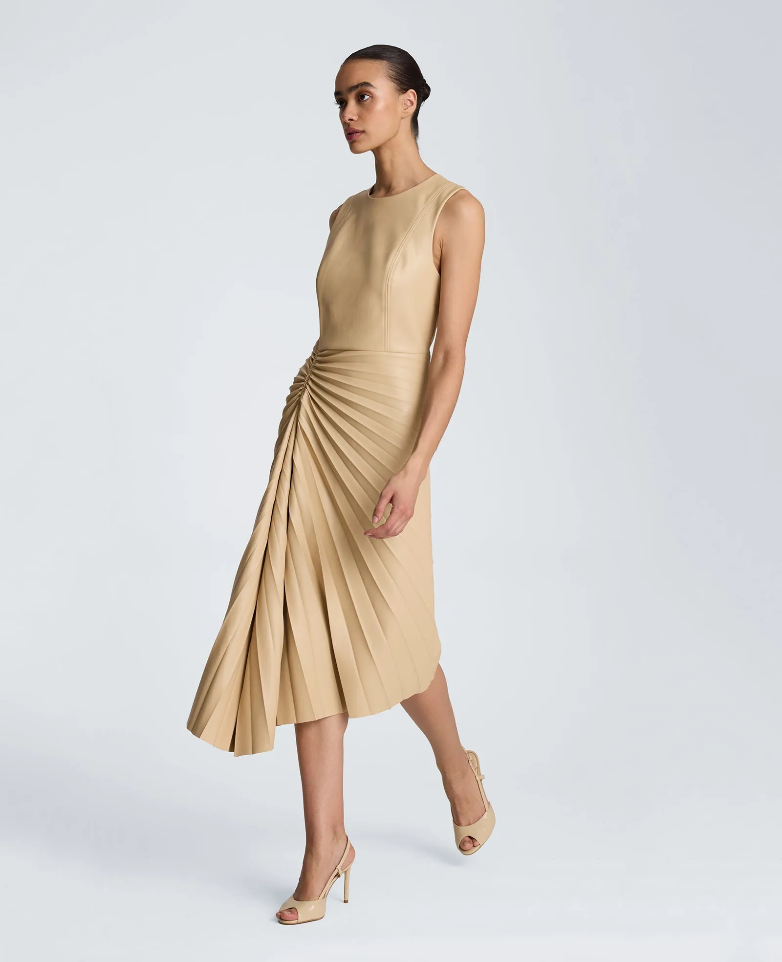 Sunburst Pleat Midi Dress sold by Kenneth Cole product image thumbnail 4