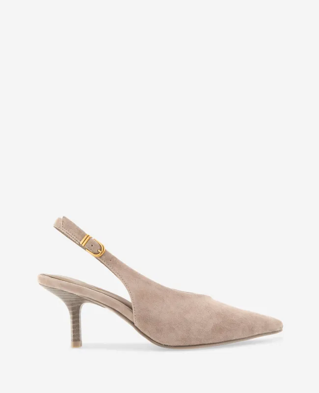 Ulysses Kid Suede Slingback Heel made by Kenneth Cole