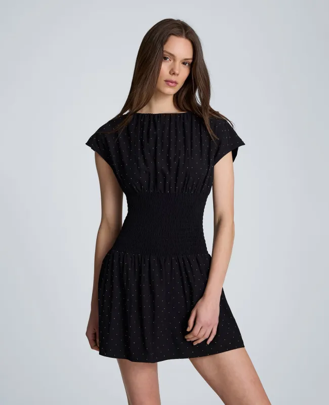 Smocked Waist Mini Dress made by Kenneth Cole