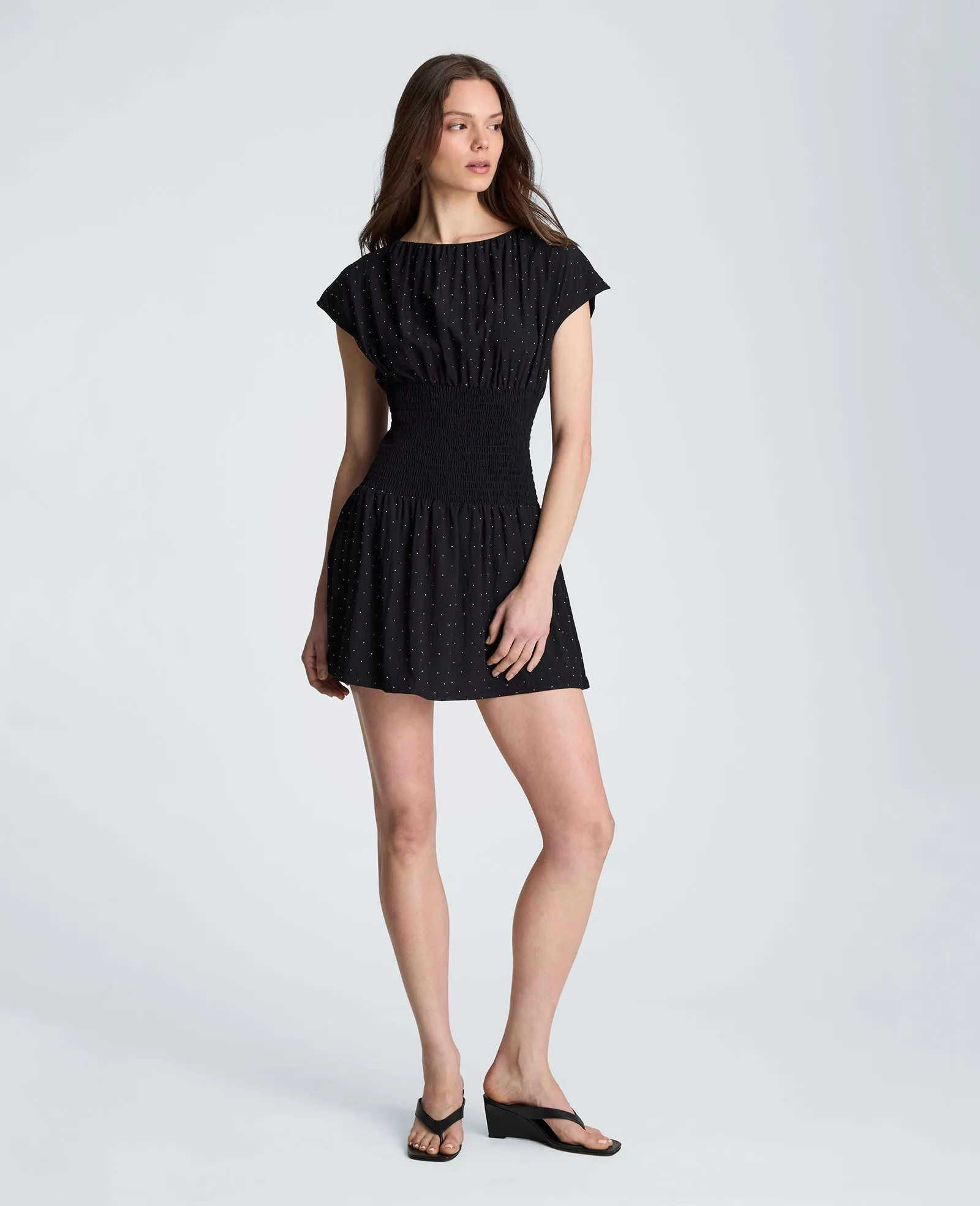 Smocked Waist Mini Dress sold by Kenneth Cole product image thumbnail 3