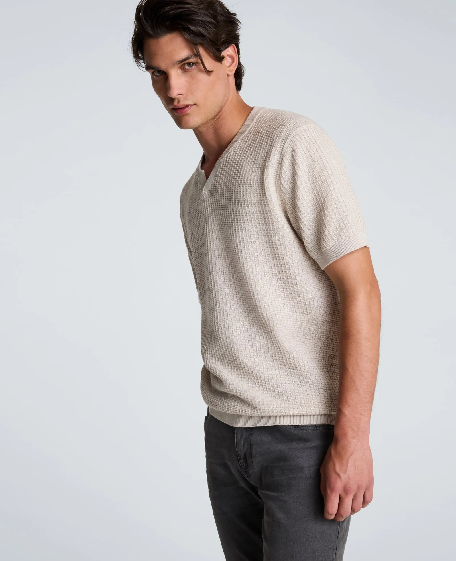Johnny Collar Henley Sweater sold by Kenneth Cole product image thumbnail 3