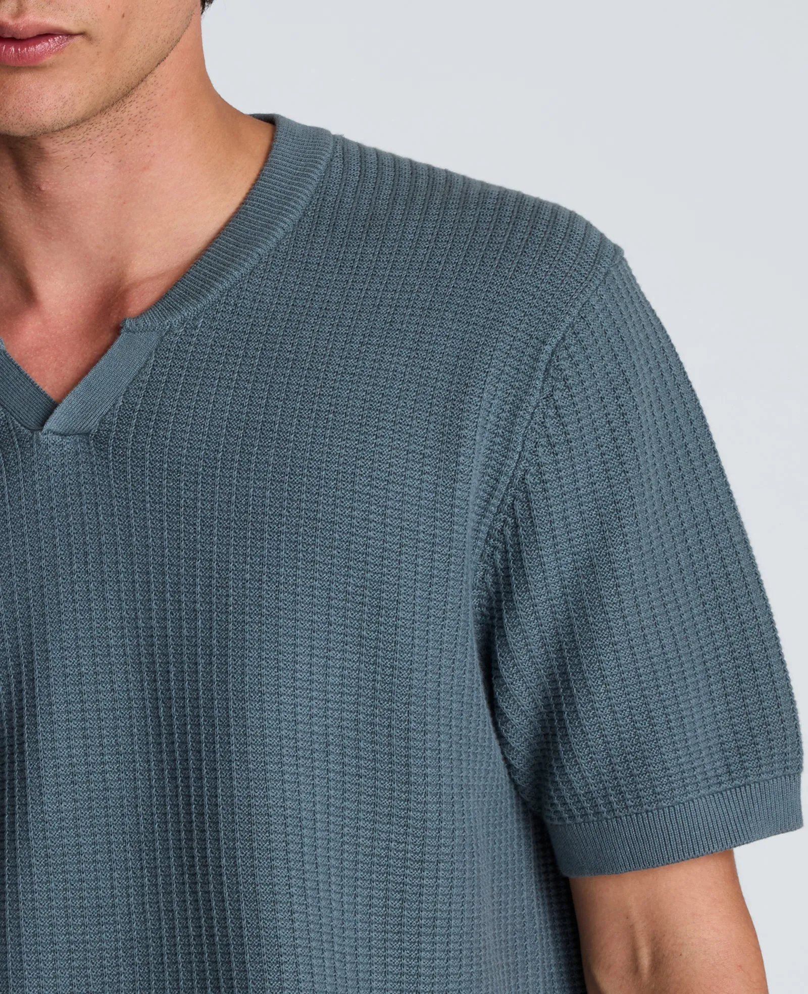 Johnny Collar Henley Sweater sold by Kenneth Cole product image thumbnail 5