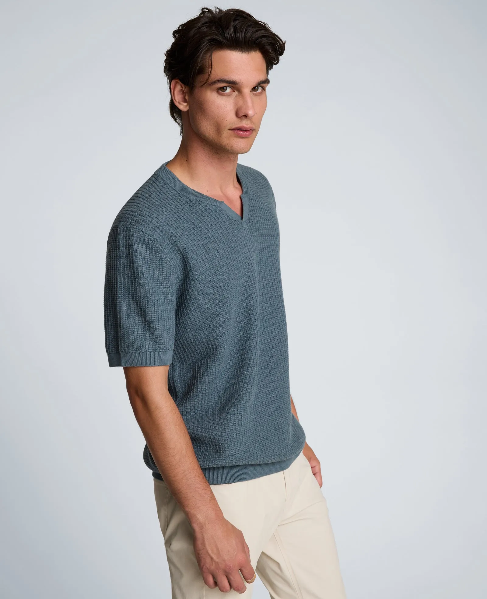 Johnny Collar Henley Sweater sold by Kenneth Cole product image thumbnail 2