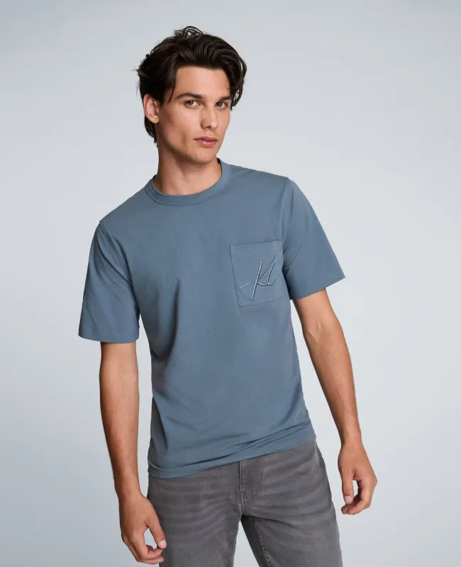 Crew Tee with Pocket made by Kenneth Cole