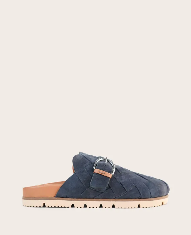 GENTLE SOULS - Bahari Woven Suede Sandal made by Kenneth Cole