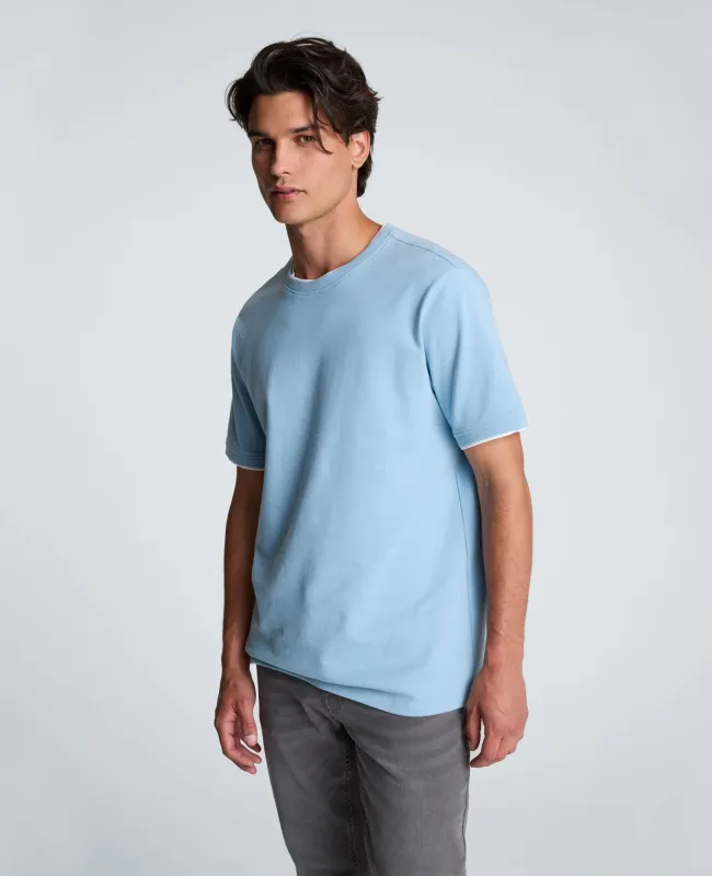 Double Collar Tee made by Kenneth Cole