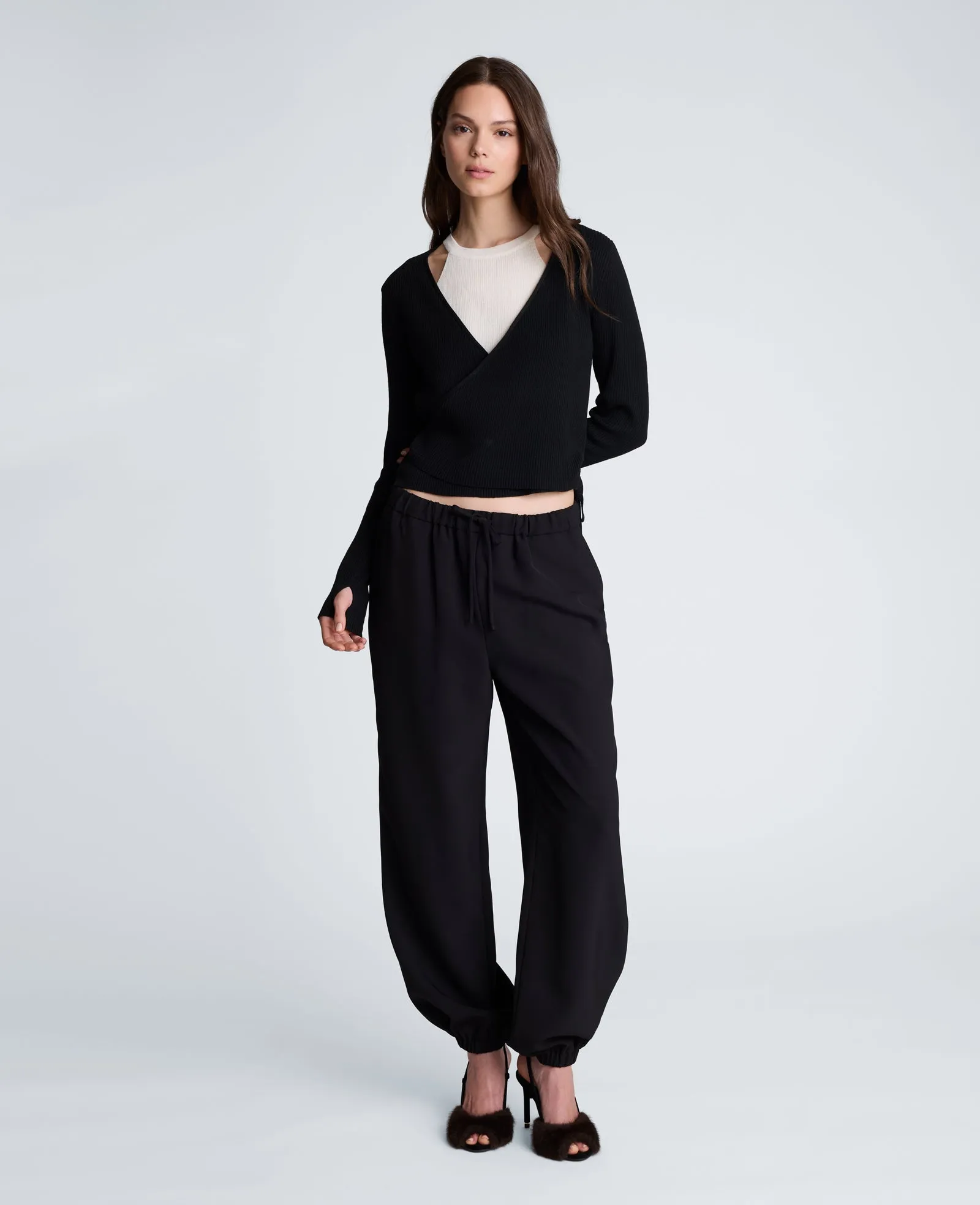 Rib Halter Wrap Sweater sold by Kenneth Cole product image thumbnail 5