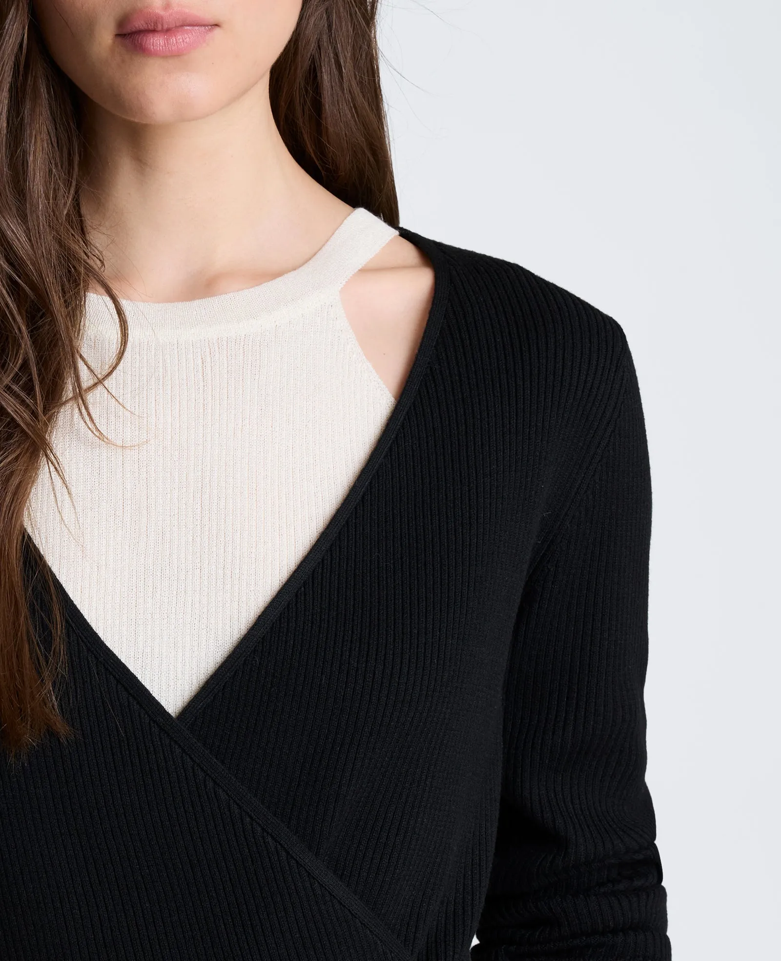 Rib Halter Wrap Sweater sold by Kenneth Cole product image thumbnail 4