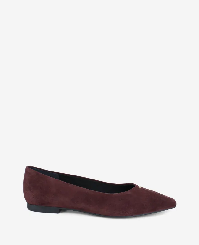Nala Suede Point Toe Flat made by Kenneth Cole