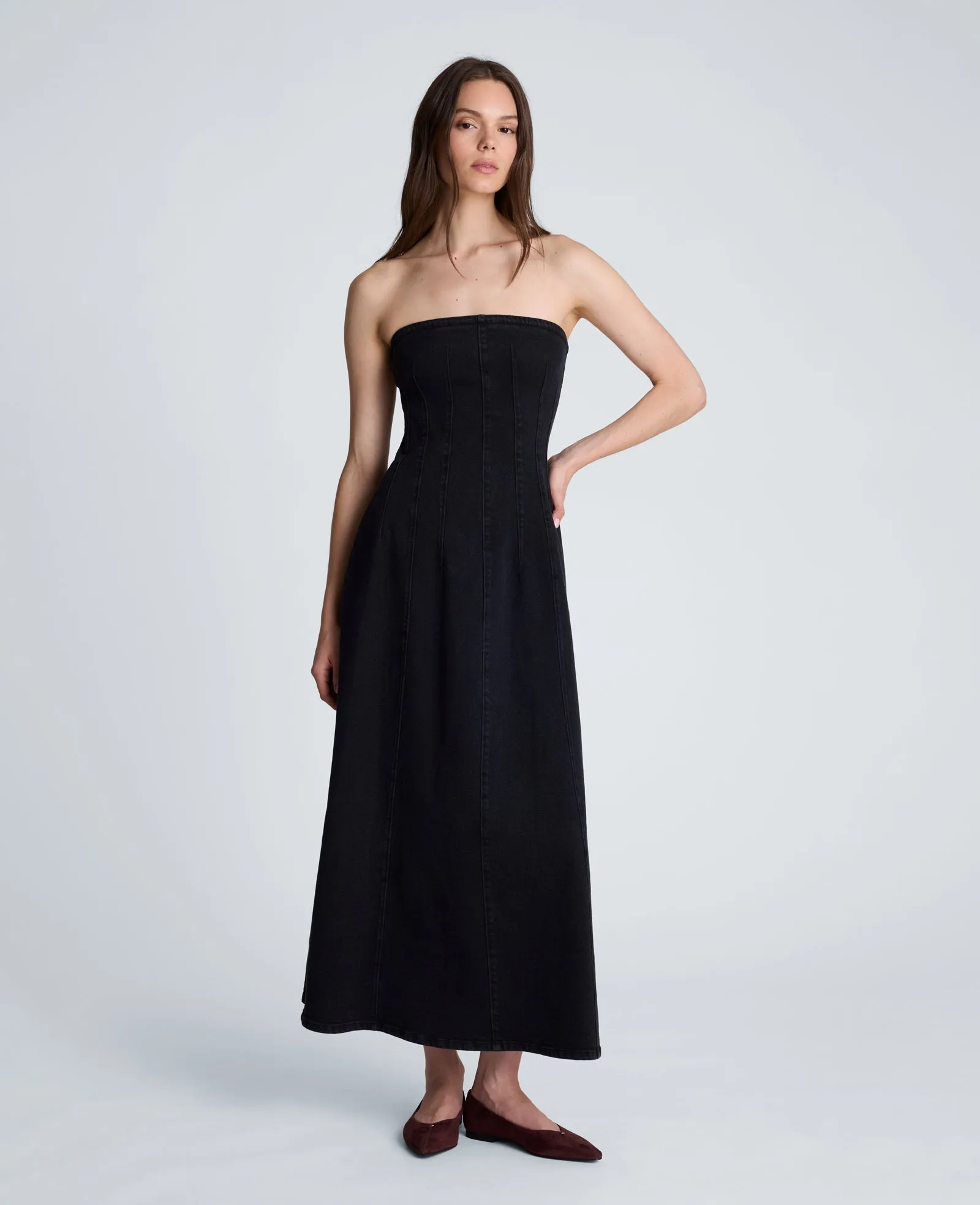 Strapless Maxi Dress with Smocking sold by Kenneth Cole product image thumbnail 5