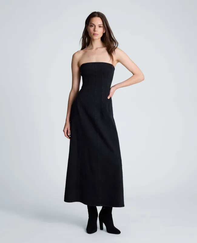 Strapless Maxi Dress with Smocking made by Kenneth Cole
