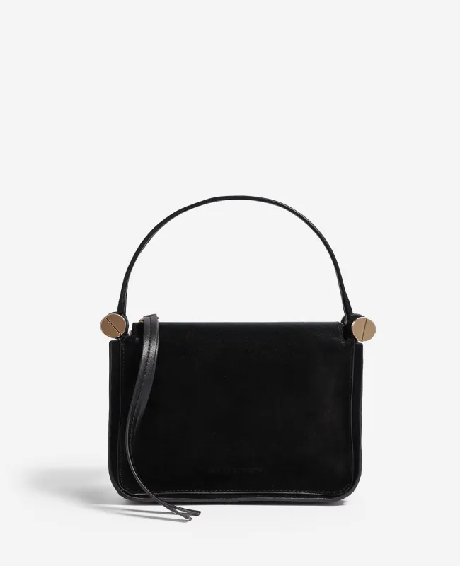 Highline Small Suede Top Handle Bag made by Kenneth Cole