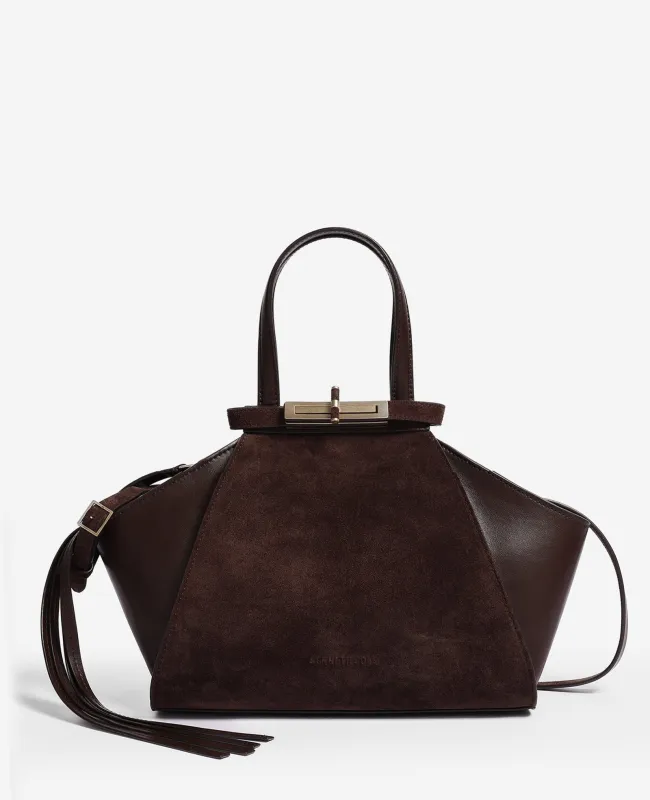 Crosby Structured Top Handle Satchel Bag made by Kenneth Cole