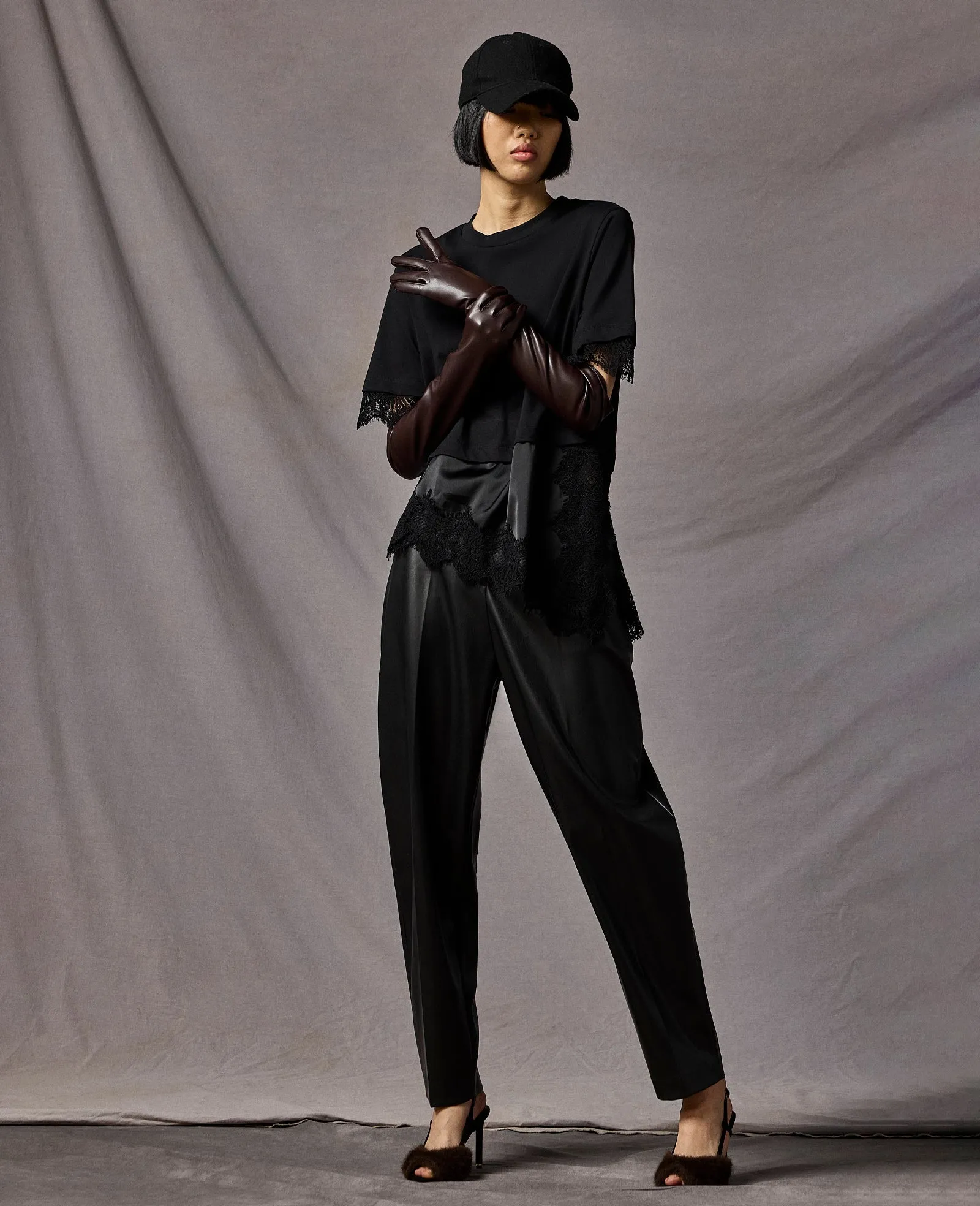High Rise Fly Front Barrel Leg Pants sold by Kenneth Cole product image thumbnail 2