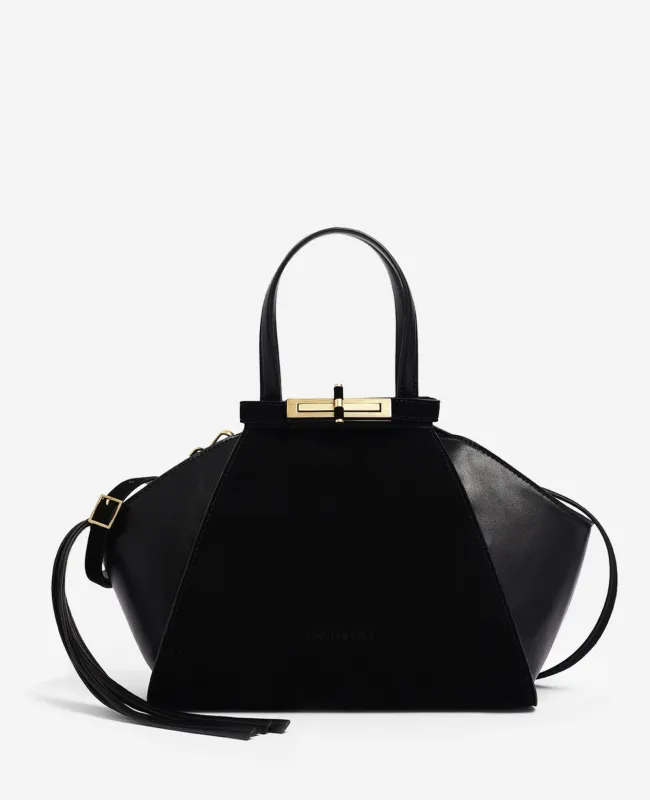 Crosby Structured Top Handle Satchel Bag made by Kenneth Cole