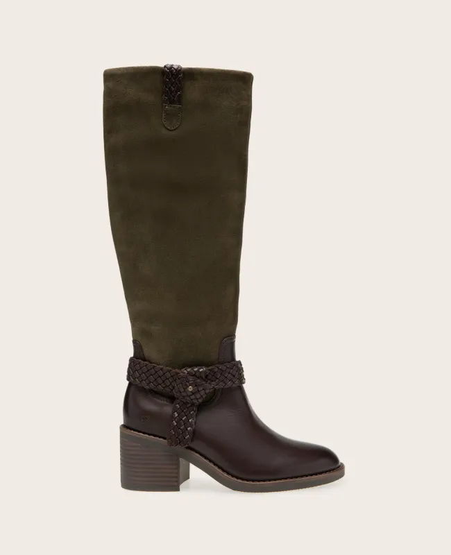 GENTLE SOULS - Sarette Tall Leather Harness Boot made by Kenneth Cole