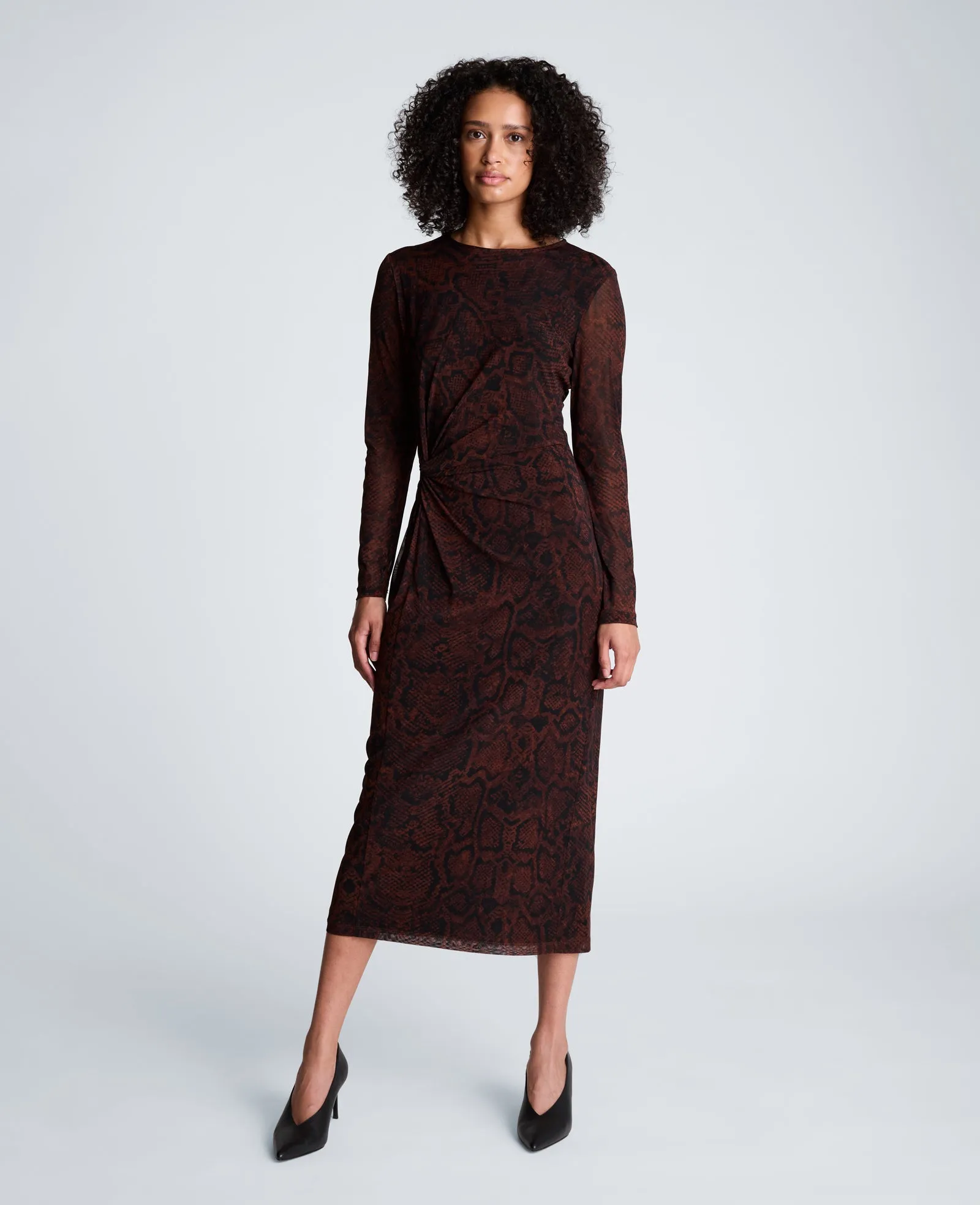 Knot Long Sleeve Midi Dress sold by Kenneth Cole product image thumbnail 5