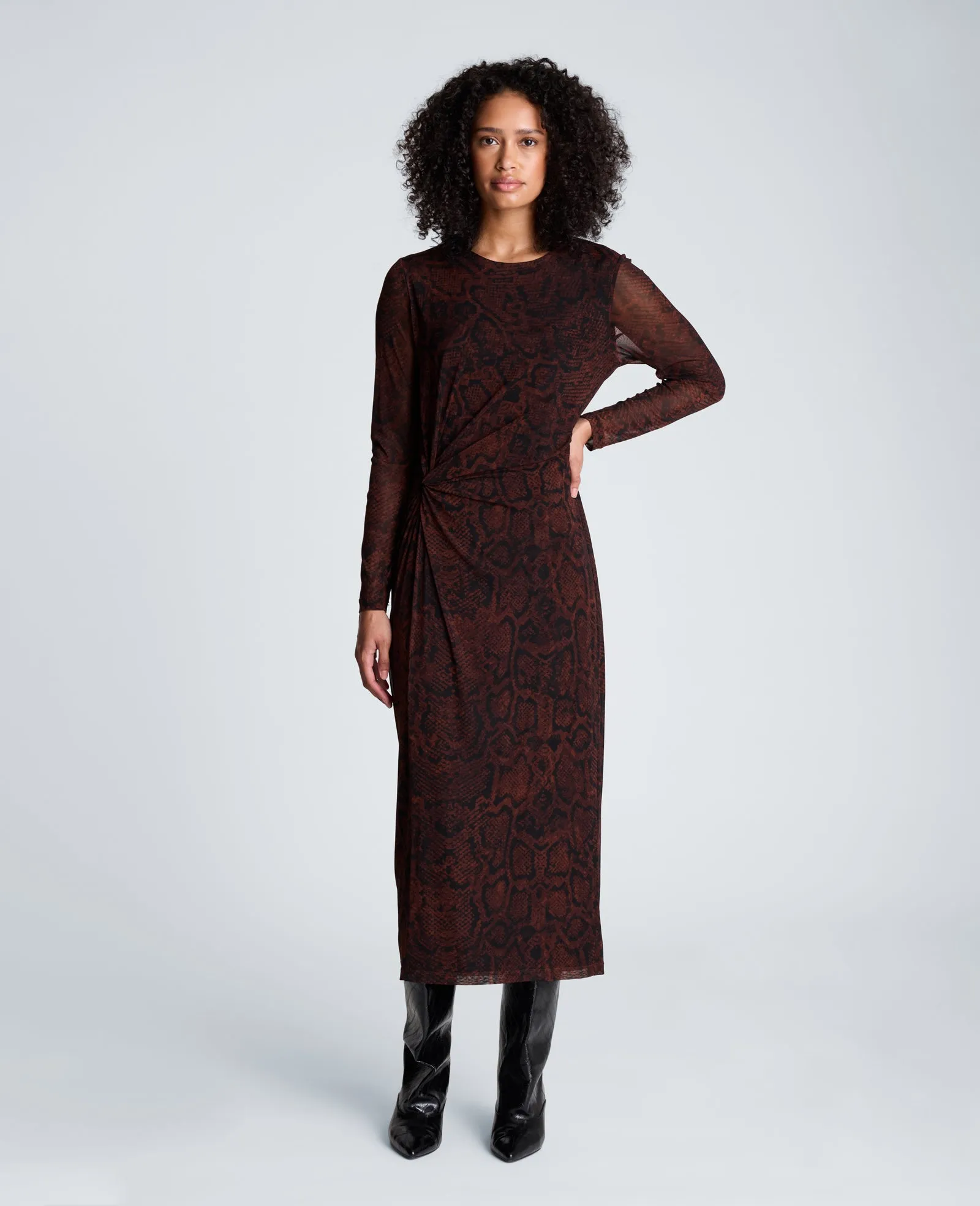 Knot Long Sleeve Midi Dress sold by Kenneth Cole