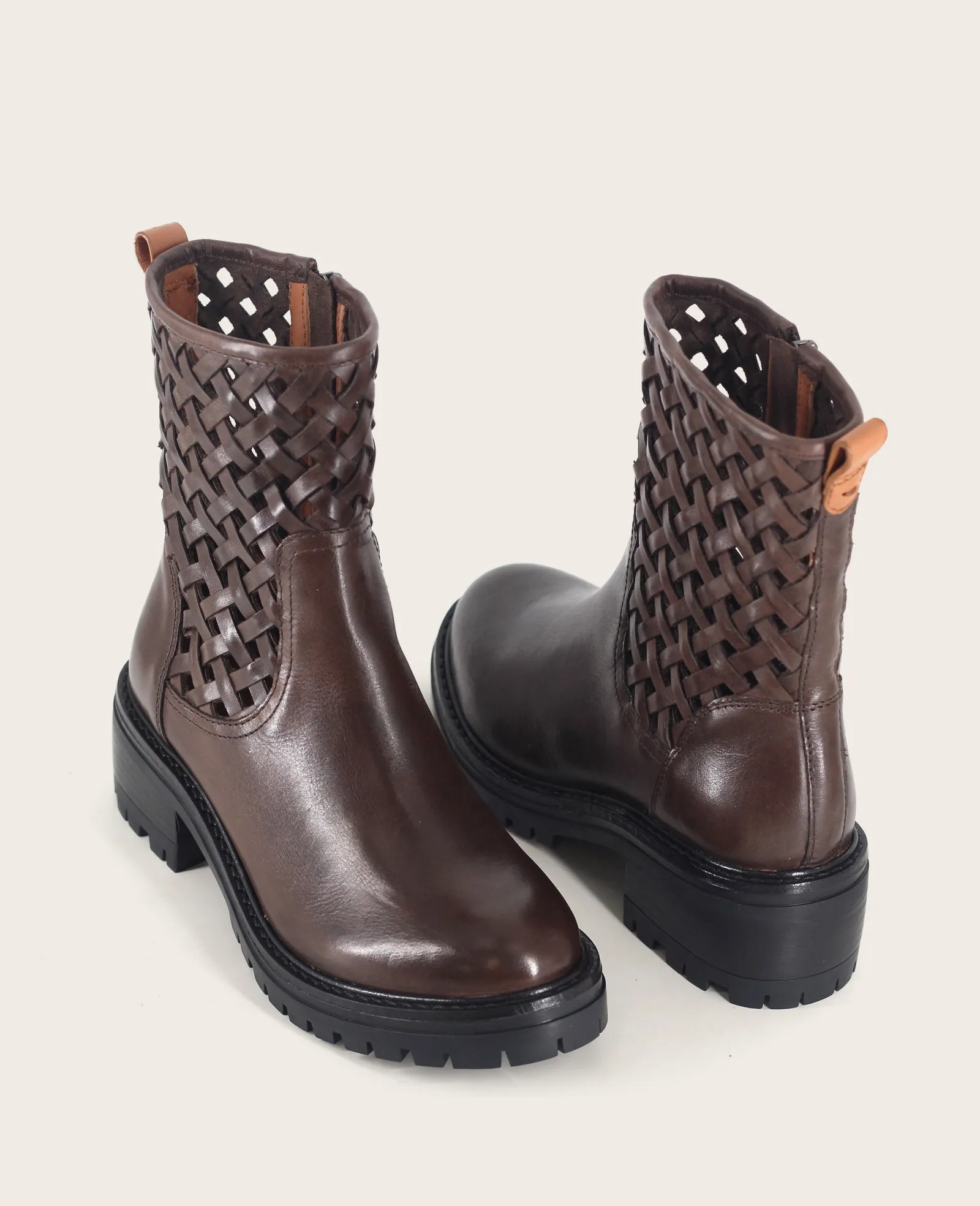 GENTLE SOULS - Bailah Woven Leather Lug Boot sold by Kenneth Cole product image thumbnail 2
