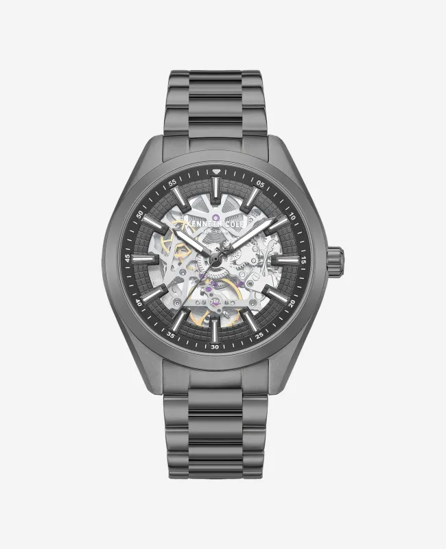 Skeleton Automatic Bracelet Watch made by Kenneth Cole