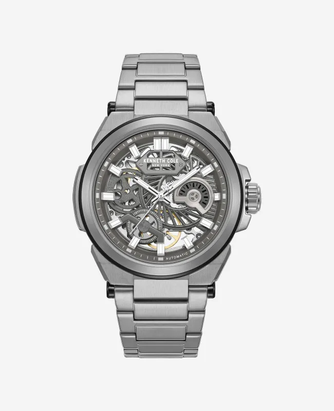 Skeleton Automatic Bracelet Watch made by Kenneth Cole