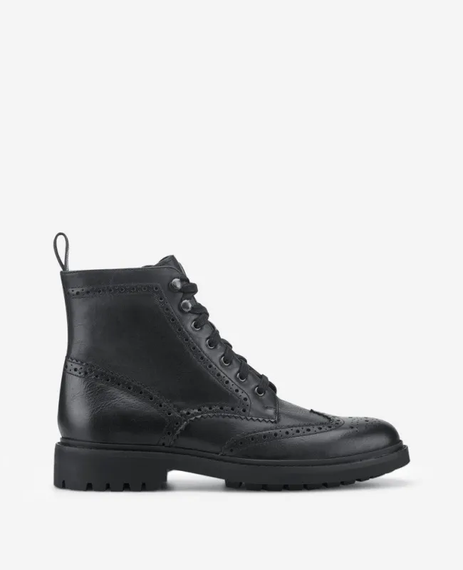 Todd Wingtip Lace Up Lug Sole Boot made by Marc Fisher